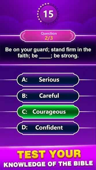 Bible Trivia - Word Quiz Game (Библейская викторина)  [МОД Все открыто] Screenshot 3
