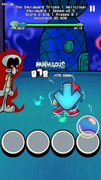 Trickward Undersea Beat Battle (Триковый Фанкин Мод против БФ)  [МОД Unlocked] Screenshot 1