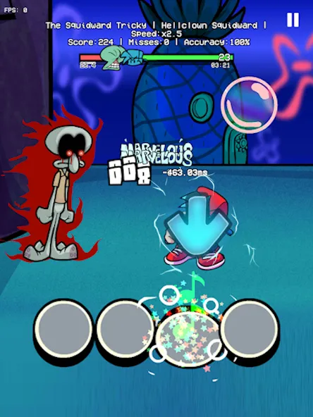Trickward Undersea Beat Battle (Триковый Фанкин Мод против БФ)  [МОД Unlocked] Screenshot 4