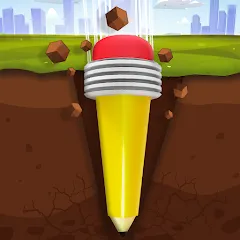 Взломанная Pen Dig (Пен Диг)  [МОД Unlocked] - полная версия apk на Андроид