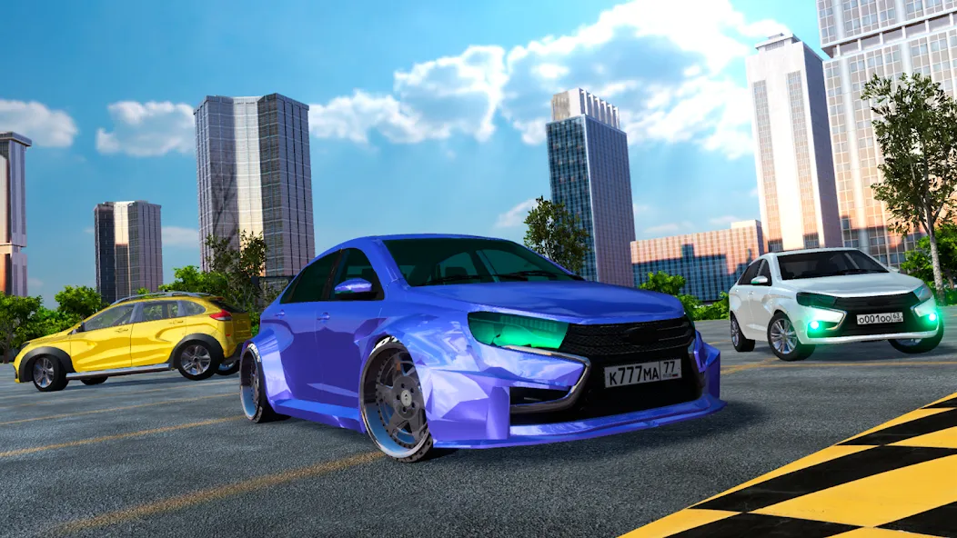 Lada - Russian Car Driving  [МОД Бесконечные деньги] Screenshot 2