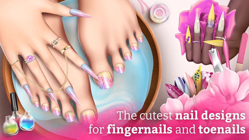 Nail Art Fashion Salon Game  [МОД Меню] Screenshot 1