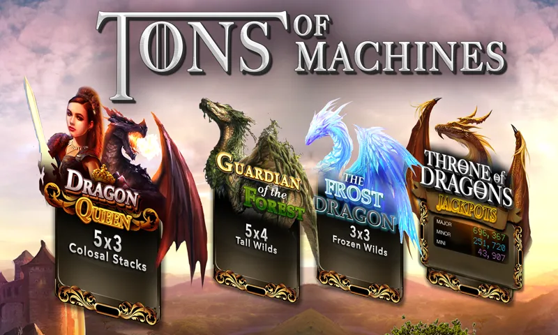 Slots Dragon Machine (Трон драконов слоты)  [МОД Mega Pack] Screenshot 3