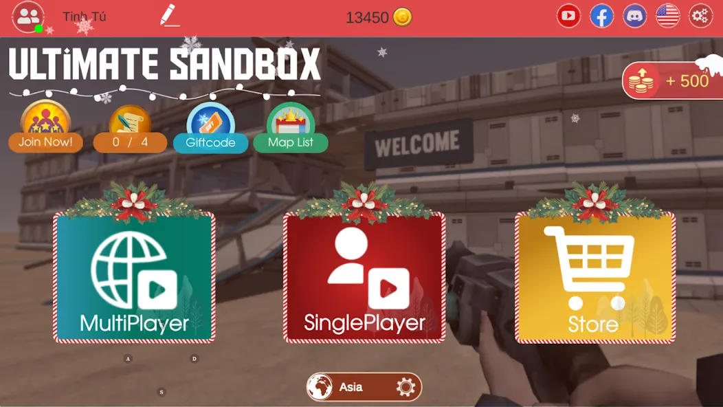 Ultimate Sandbox: Mod Online (Ультимейт Сэндбокс)  [МОД Бесконечные монеты] Screenshot 1