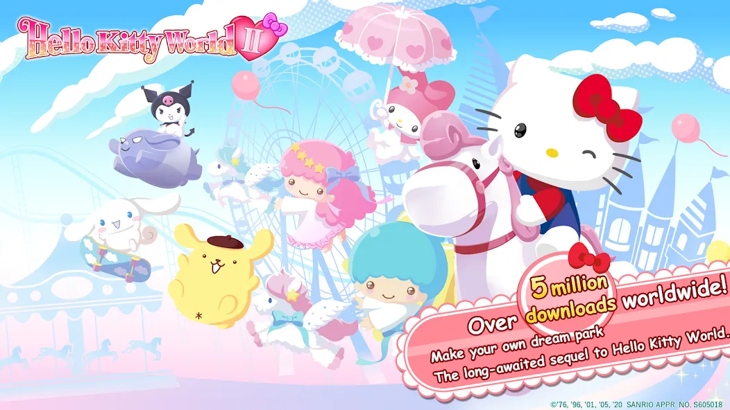 HelloKittyWorld2 Sanrio Kawaii (ХеллоуКиттиВорлд2 Санрио Каваии)  [МОД Все открыто] Screenshot 1