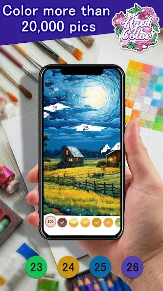 Aged Color (Эйджед Колор)  [МОД Бесконечные деньги] Screenshot 1