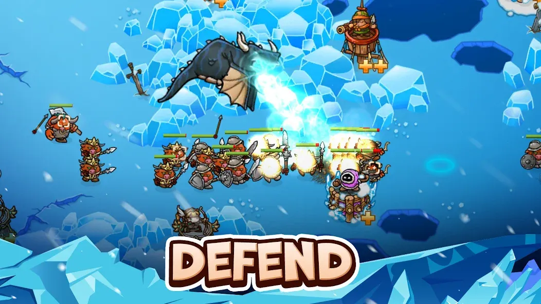 Crazy Defense Heroes - TD Game (Крейзи Дефенс Хероес)  [МОД Много денег] Screenshot 1