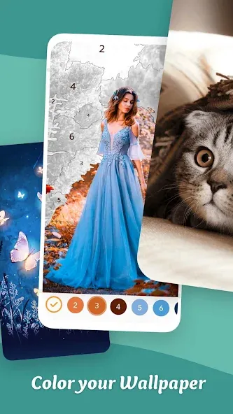 Coloring Game: Paint by Number  [МОД Все открыто] Screenshot 3