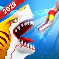 Взломанная Double Head Shark Attack PVP  [МОД Mega Pack] - последняя версия apk на Андроид