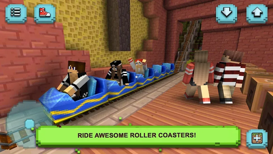 Theme Park Craft: Build & Ride  [МОД Меню] Screenshot 3