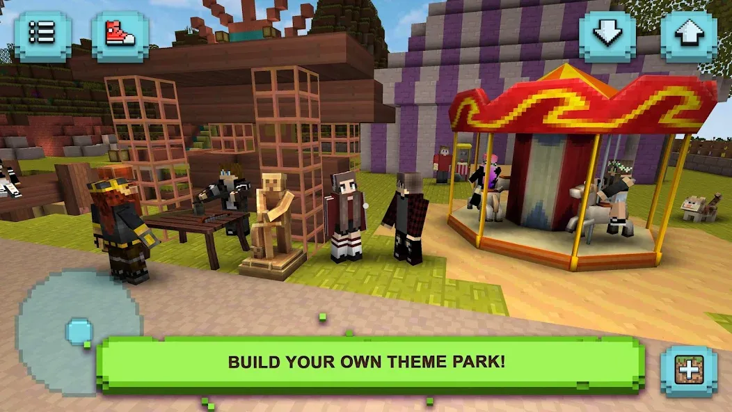 Theme Park Craft: Build & Ride  [МОД Меню] Screenshot 5