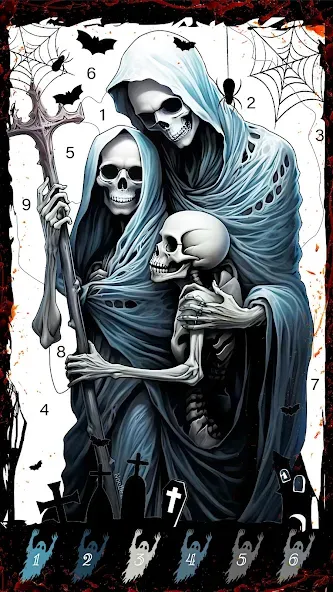 Death Park Coloring Games (Дэт Парк игры раскраски)  [МОД Unlocked] Screenshot 1