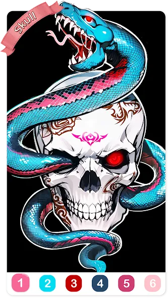 Tattoo Coloring games  [МОД Mega Pack] Screenshot 3