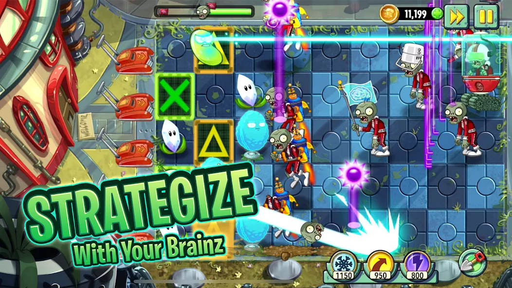 Plants vs. Zombies™ 2 [МОД Бесконечные монеты] Screenshot 1
