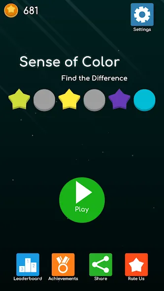 Sense of Color - Find the Diff  [МОД Бесконечные монеты] Screenshot 1
