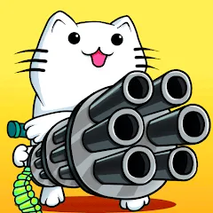Взломанная Stickman Cat Gun offline games  [МОД Unlocked] - стабильная версия apk на Андроид