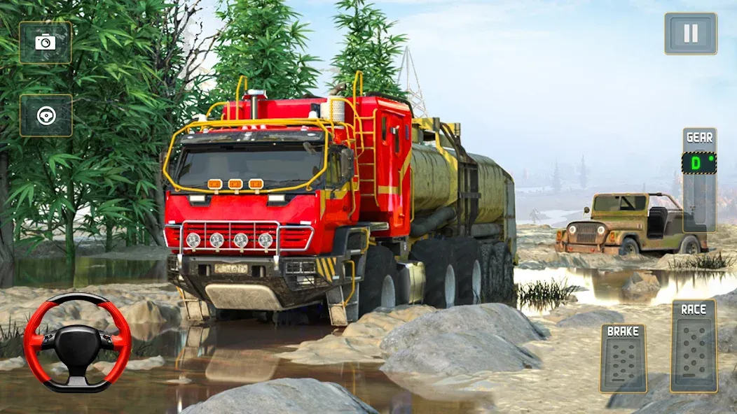 Offroad Mud Truck Driving Sim  [МОД Unlimited Money] Screenshot 4
