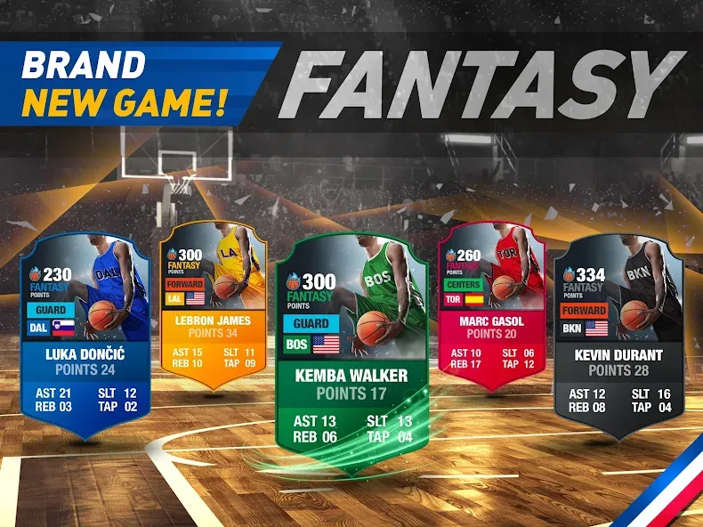 Basketball Fantasy Manager NBA  [МОД Unlimited Money] Screenshot 3