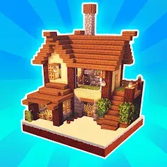 Скачать взлом MiniCraft Village (МиниКрафт Деревня)  [МОД Меню] - стабильная версия apk на Андроид