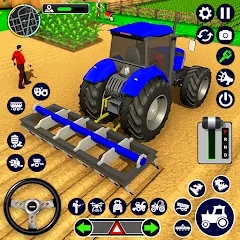 Скачать взломанную Real Tractor Driving Simulator (Реальный симулятор вождения трактора)  [МОД Menu] - стабильная версия apk на Андроид
