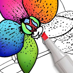 Скачать взлом Coloring for adults offline  [МОД Бесконечные деньги] - полная версия apk на Андроид