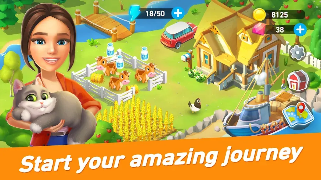 Goodville: Farm Game Adventure (Гудвилль)  [МОД Много монет] Screenshot 1