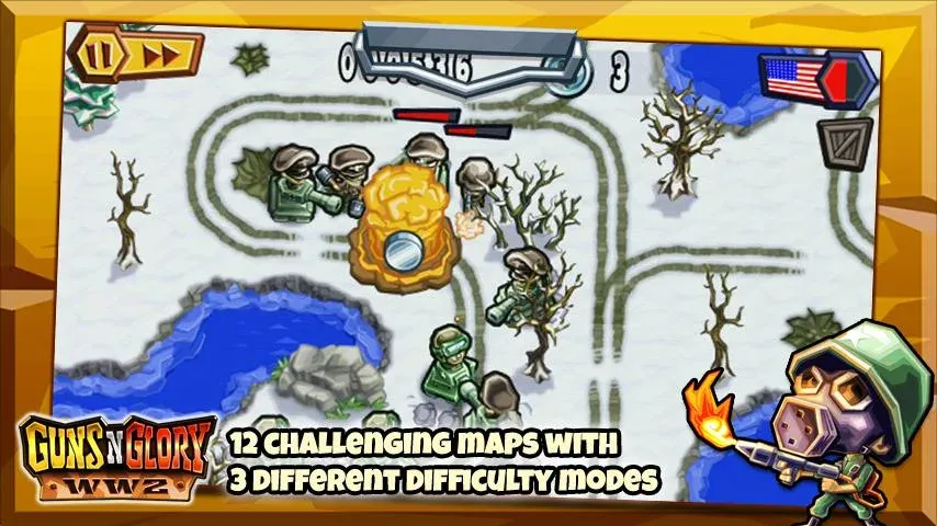 Guns'n'Glory WW2  [МОД Unlocked] Screenshot 3