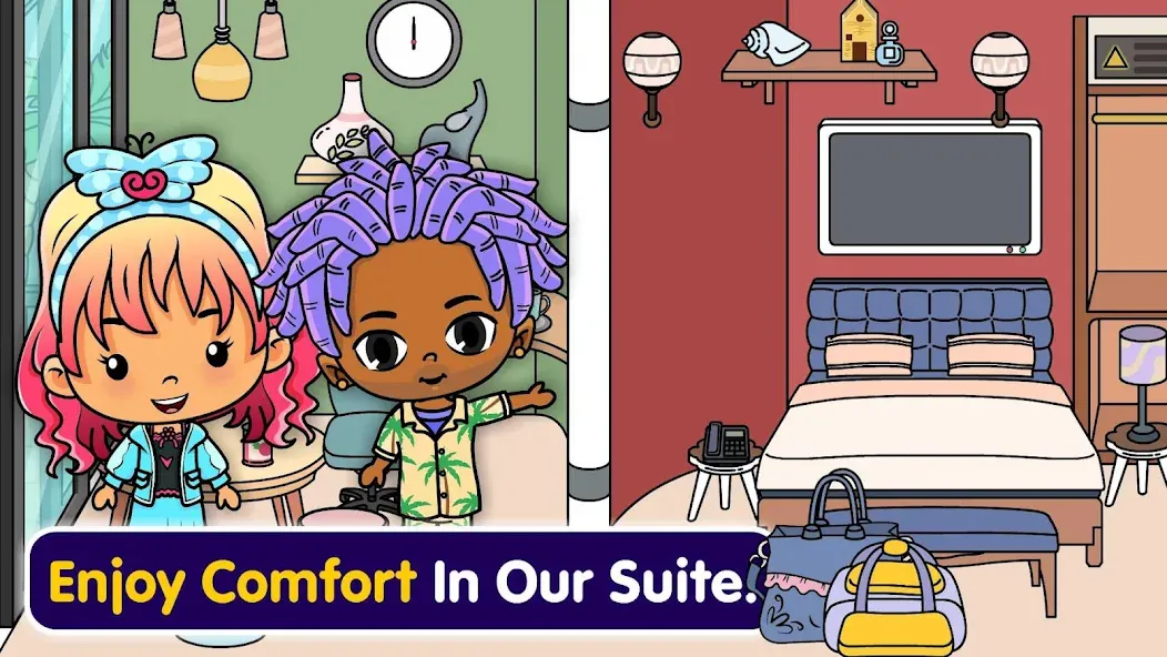 Tizi Town - My Hotel Games  [МОД Бесконечные монеты] Screenshot 2