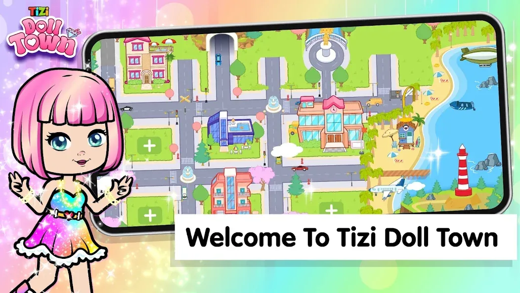Tizi Town: Doll Dress Up Games  [МОД Бесконечные монеты] Screenshot 1