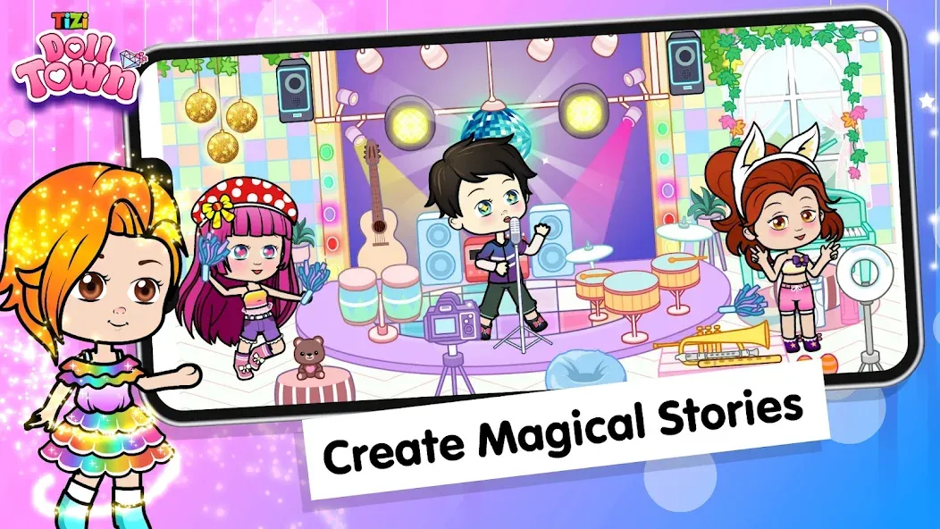 Tizi Town: Doll Dress Up Games  [МОД Бесконечные монеты] Screenshot 5