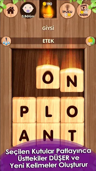 Düşen! Kelime Oyunu  [МОД Unlimited Money] Screenshot 2