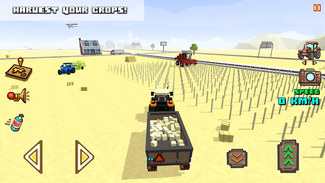 Blocky Farm Racing & Simulator  [МОД Много монет] Screenshot 4