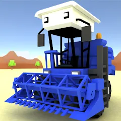 Скачать взломанную Blocky Farm Racing & Simulator  [МОД Много монет] - последняя версия apk на Андроид