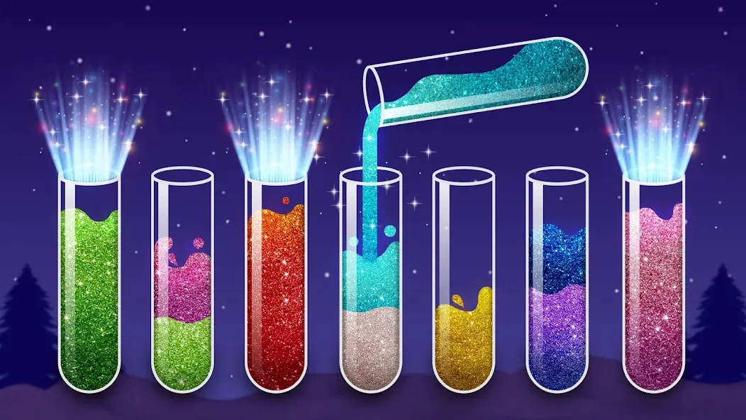 Color Water Sort Wooden Puzzle (Цвет воды Сорт Вуди Пазл)  [МОД Бесконечные деньги] Screenshot 1