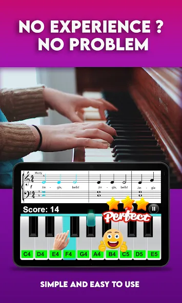 Real Piano Teacher  [МОД Бесконечные монеты] Screenshot 1
