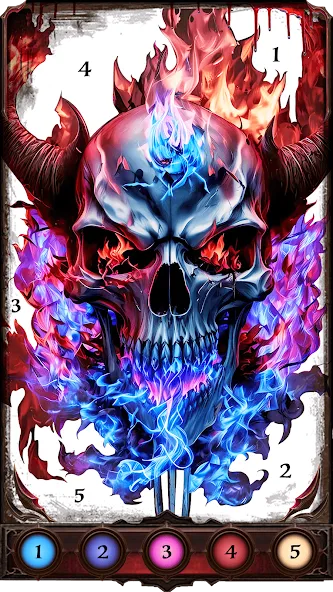 Dark, Horror Color by Number  [МОД Меню] Screenshot 2