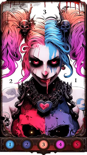 Dark, Horror Color by Number  [МОД Меню] Screenshot 4