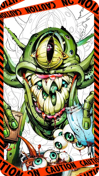 Dark Fantasy Coloring Games  [МОД Unlocked] Screenshot 2