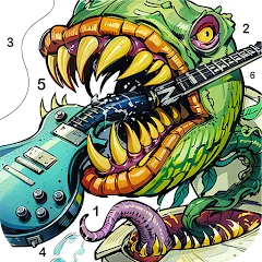 Взлом Dark Fantasy Coloring Games  [МОД Unlocked] - последняя версия apk на Андроид