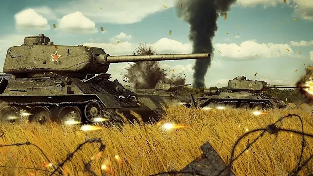 Army Tank Games Offline 3d  [МОД Бесконечные монеты] Screenshot 3