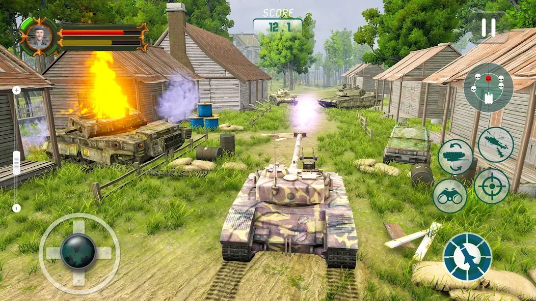 Army Tank Games Offline 3d  [МОД Бесконечные монеты] Screenshot 4
