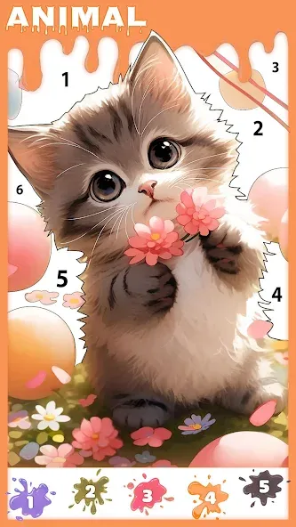 Paint Color: Color by number  [МОД Много денег] Screenshot 5