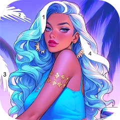 Взломанная Paint Color: Color by number  [МОД Много денег] - полная версия apk на Андроид