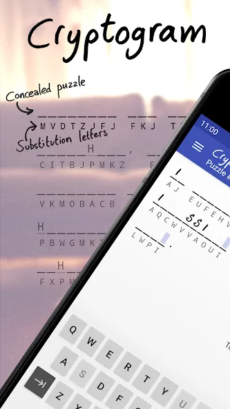 Cryptogram - puzzle quotes (Скрытограмма)  [МОД Unlimited Money] Screenshot 1