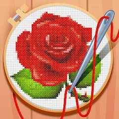 Взлом Cross-Stitch: Coloring Book (Кросс)  [МОД Много монет] - стабильная версия apk на Андроид