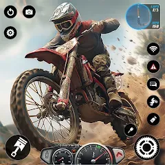 Скачать взломанную Motocross MX Dirt Bike Games  [МОД Mega Pack] - полная версия apk на Андроид