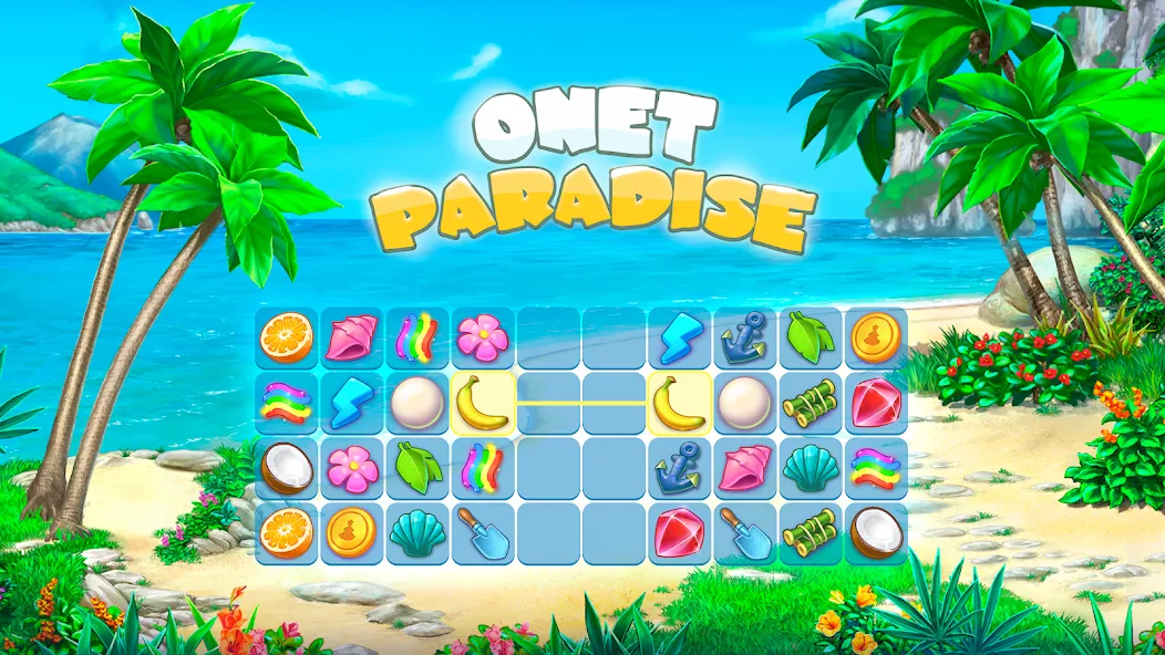 Onet Paradise: connect 2 tiles (Онет Парадайз)  [МОД Все открыто] Screenshot 1
