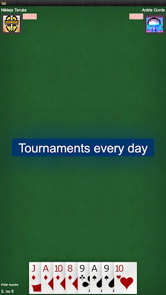 Latvian card game: RaccoonZole  [МОД Много денег] Screenshot 2