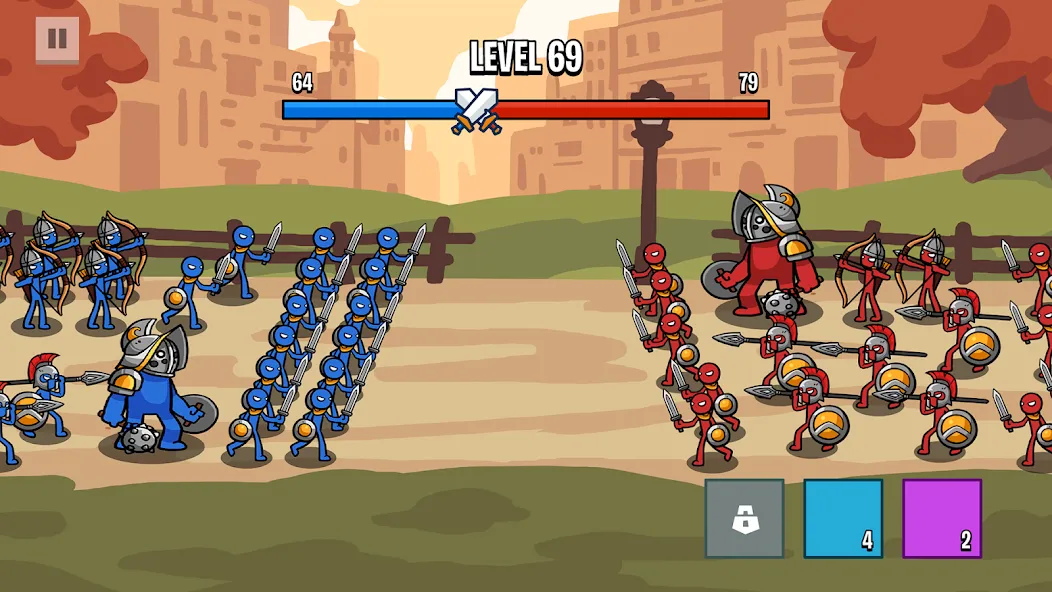 Stick Battle: War of Legions (Стик битва)  [МОД Много денег] Screenshot 2