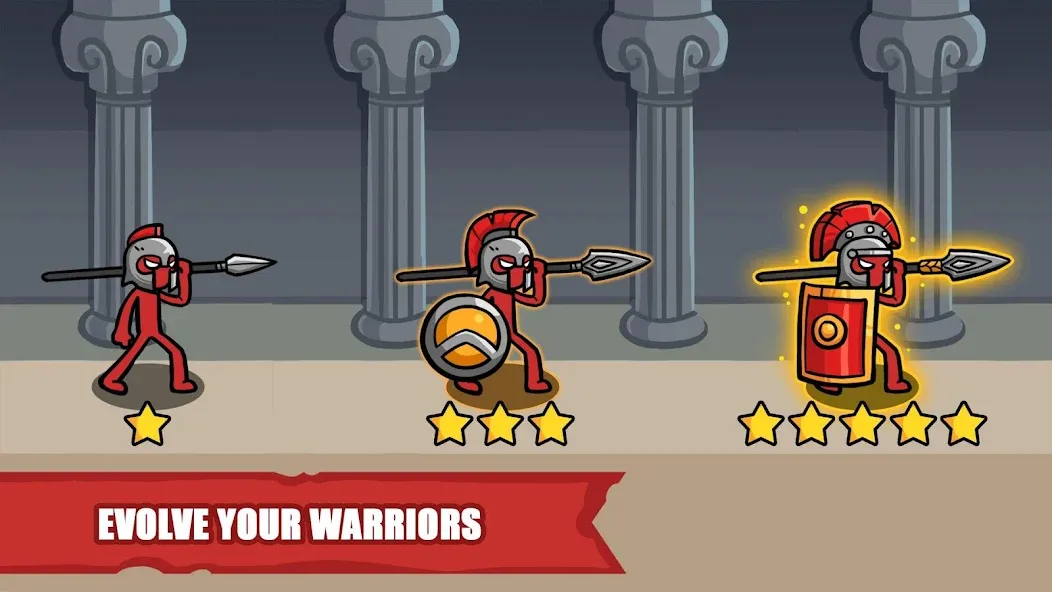Stick Battle: War of Legions (Стик битва)  [МОД Много денег] Screenshot 3